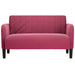 Canapea loveseat rosu vin 109 cm catifea - WALTI WALTI