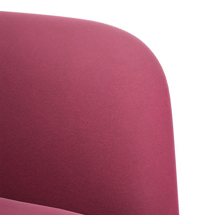 Canapea loveseat rosu vin 109 cm catifea - WALTI WALTI