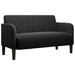 Canapea loveseat neagră 109 cm catifea - WALTI WALTI