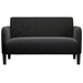 Canapea loveseat neagră 109 cm catifea - WALTI WALTI