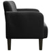 Canapea loveseat neagră 109 cm catifea - WALTI WALTI