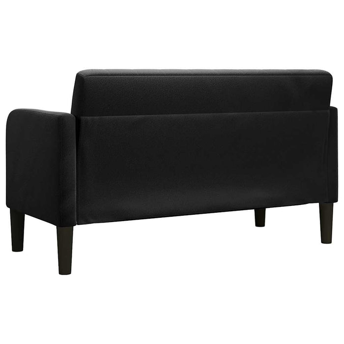 Canapea loveseat neagră 109 cm catifea - WALTI WALTI