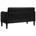 Canapea loveseat neagră 109 cm catifea - WALTI WALTI