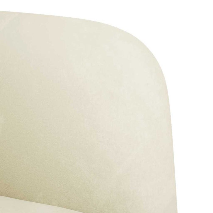 Canapea loveseat crem 109 cm catifea - WALTI WALTI