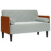 Canapea loveseat cu perne de sustinere gri deschis 110 cm - WALTI WALTI