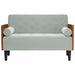 Canapea loveseat cu perne de sustinere gri deschis 110 cm - WALTI WALTI