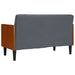 Canapea loveseat cu perne de sustinere gri închis 110cm catifea - WALTI WALTI