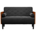Canapea loveseat cu perne de suport negru 110 cm catifea - WALTI WALTI
