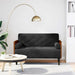 Canapea loveseat cu perne de suport negru 110 cm catifea - WALTI WALTI