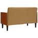 Canapea loveseat cu perne de suport maro 110 cm catifea - WALTI WALTI