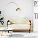 Canapea loveseat cu perne de sustinere crem 110 cm catifea - WALTI WALTI