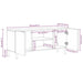 Dulap TV, negru, 105x33,5x46 cm, lemn masiv de mango brut - WALTI WALTI