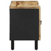 Dulap TV, negru, 105x33,5x46 cm, lemn masiv de mango brut - WALTI WALTI