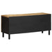 Dulap TV, negru, 105x33,5x46 cm, lemn masiv de mango brut - WALTI WALTI
