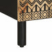 Dulap TV, negru, 105x33,5x46 cm, lemn masiv de mango brut - WALTI WALTI