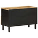 Dulap TV, negru, 70x33,5x46 cm, lemn masiv de mango brut - WALTI WALTI