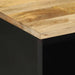 Dulap TV, negru, 70x33,5x46 cm, lemn masiv de mango brut - WALTI WALTI