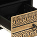 Dulap TV, negru, 70x33,5x46 cm, lemn masiv de mango brut - WALTI WALTI