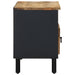 Dulap TV, negru, 80x33,5x46 cm, lemn masiv de mango brut - WALTI WALTI