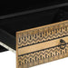 Dulap TV, negru, 80x33,5x46 cm, lemn masiv de mango brut - WALTI WALTI
