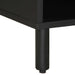 Dulap TV, negru, 80x33,5x46 cm, lemn masiv de mango brut - WALTI WALTI