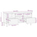 Dulap TV, negru, 100x33,5x46 cm, lemn masiv de mango brut - WALTI WALTI