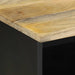 Dulap TV, negru, 100x33,5x46 cm, lemn masiv de mango brut - WALTI WALTI