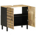 Dulap chiuveta de baie, negru, 62x33x58 cm, lemn masiv de mango - WALTI WALTI