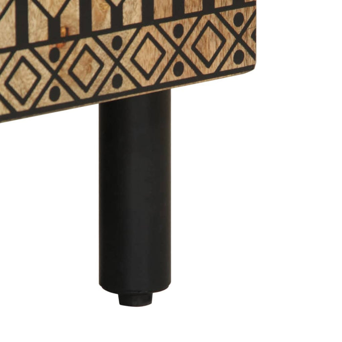 Dulap chiuveta de baie, negru, 62x33x58 cm, lemn masiv de mango - WALTI WALTI