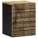 Dulap suspendat de baie negru 38x33,5x48cm, lemn masiv de mango - WALTI WALTI