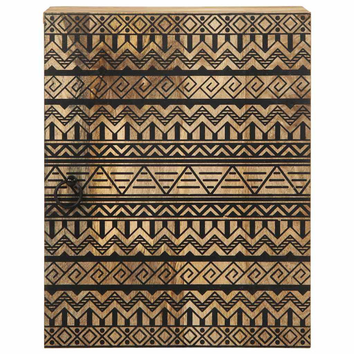 Dulap suspendat de baie negru 38x33,5x48cm, lemn masiv de mango - WALTI WALTI