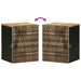 Dulap suspendat de baie negru 38x33,5x48cm, lemn masiv de mango - WALTI WALTI