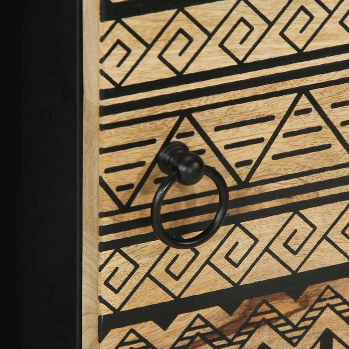 Dulap, 80x33,5x75 cm, lemn masiv de mango brut - WALTI WALTI