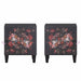 Noptieră cu ușă Negru 40 x 33 x 46 cm Lemn de mango solid - WALTI WALTI
