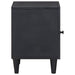 Noptieră cu ușă 2 pcs Negru 40 x 33 x 46 cm Lemn de mango solid - WALTI WALTI