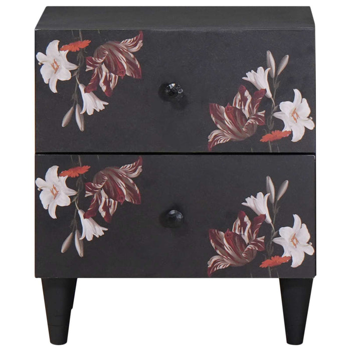 Noptieră 2 pcs Maro 40 x 33,5 x 46 cm Lemn de mango solid - WALTI WALTI