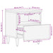 Noptieră 2 pcs Maro 40 x 33 x 46 cm Lemn de mango solid - WALTI WALTI
