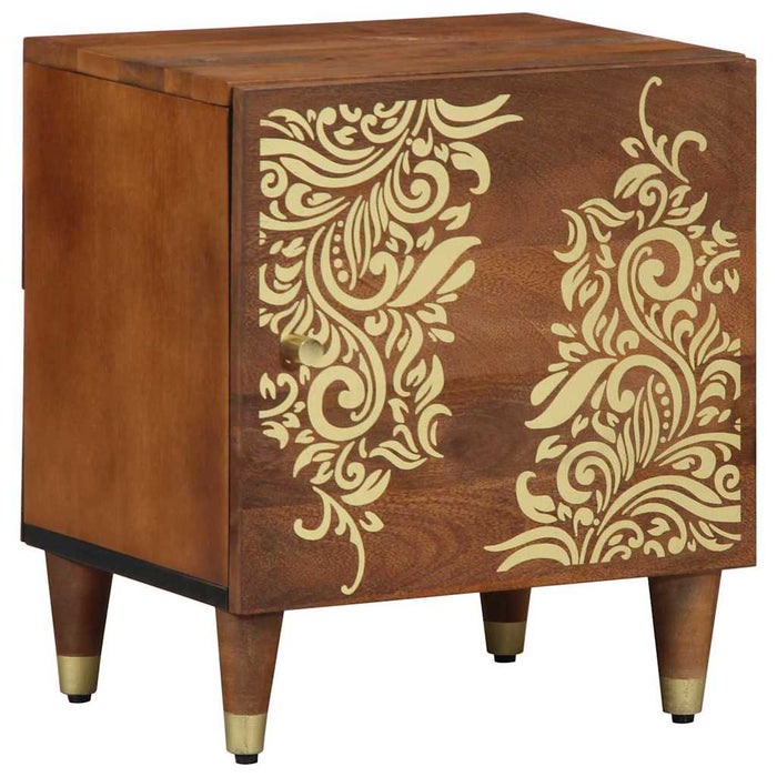 Noptieră cu ușă Maro miere 40 x 33 x 46 cm Lemn de mango solid - WALTI WALTI