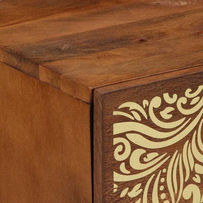 Noptieră cu ușă 2 pcs Maro miere 40 x 33 x 46 cm - WALTI WALTI