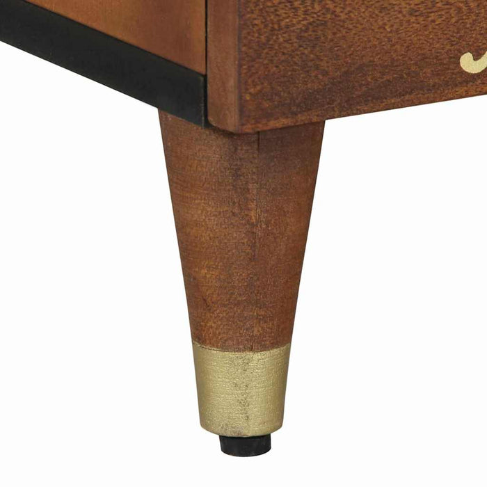 Noptieră cu ușă 2 pcs Maro miere 40 x 33 x 46 cm - WALTI WALTI