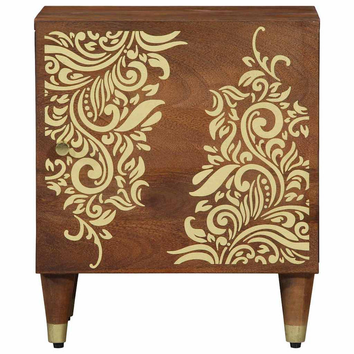 Noptieră cu ușă 2 pcs Maro miere 40 x 33 x 46 cm - WALTI WALTI