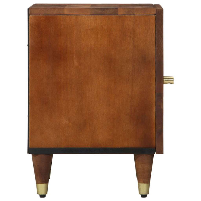 Noptieră cu ușă 2 pcs Maro miere 40 x 33 x 46 cm - WALTI WALTI