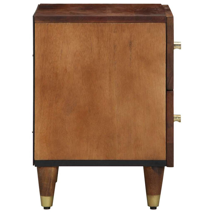 Dulap de noapte Maro miere 40 x 33 x 46 cm Lemn de mango solid - WALTI WALTI