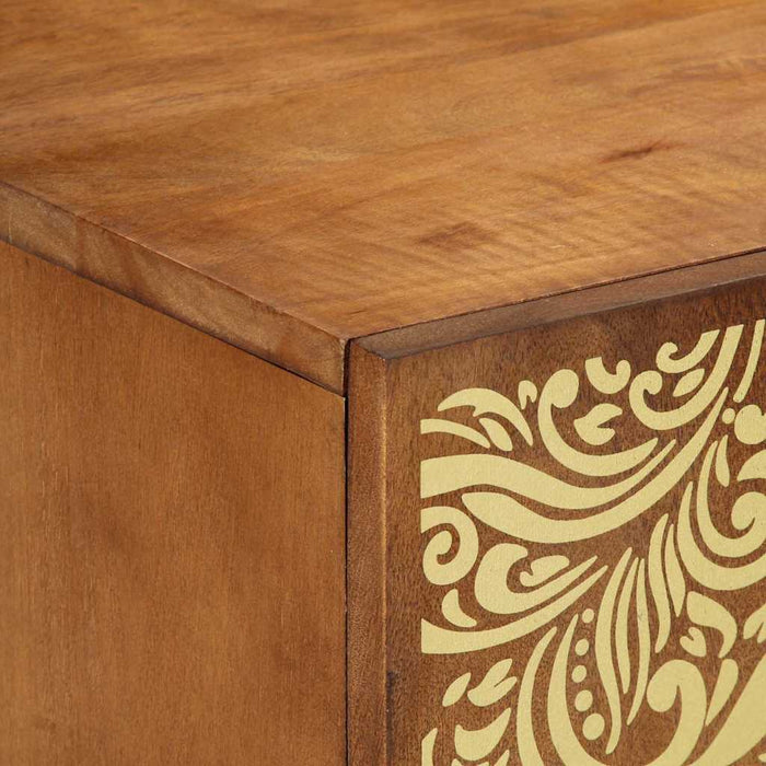 Cabinet TV Maro miere 105 x 33 x 46 cm Lemn de mango solid - WALTI WALTI