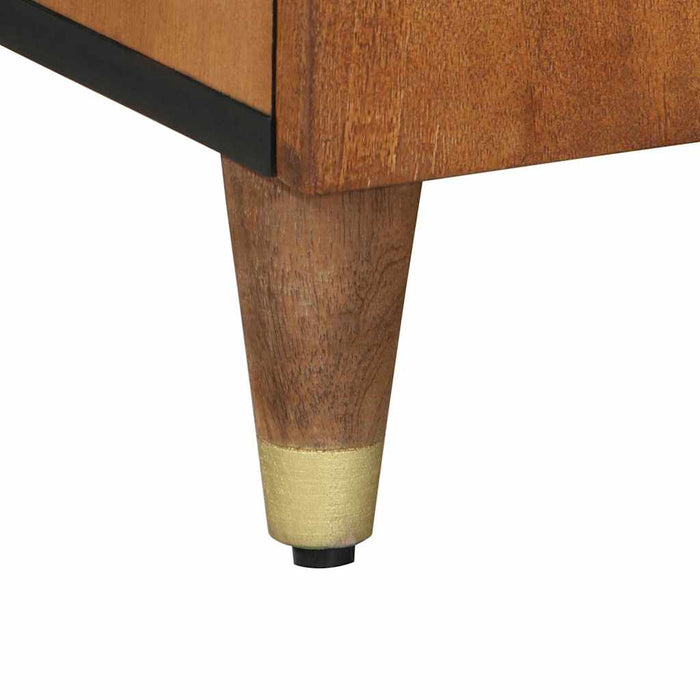 Cabinet TV Maro miere 105 x 33 x 46 cm Lemn de mango solid - WALTI WALTI