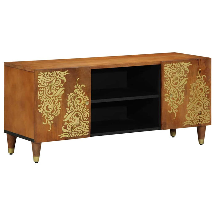 Cabinet TV Maro miere 105 x 33 x 46 cm Lemn de mango solid - WALTI WALTI