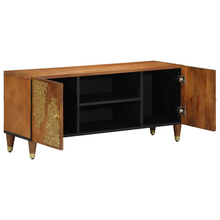 Cabinet TV Maro miere 105 x 33 x 46 cm Lemn de mango solid - WALTI WALTI