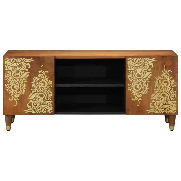 Cabinet TV Maro miere 105 x 33 x 46 cm Lemn de mango solid - WALTI WALTI