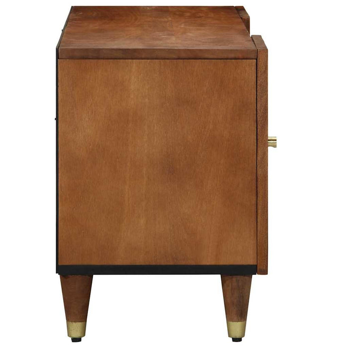Cabinet TV Maro miere 105 x 33 x 46 cm Lemn de mango solid - WALTI WALTI
