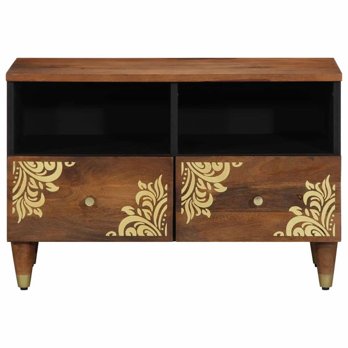 Cabinet TV Maro miere 70 x 33 x 46 cm Lemn de mango solid - WALTI WALTI